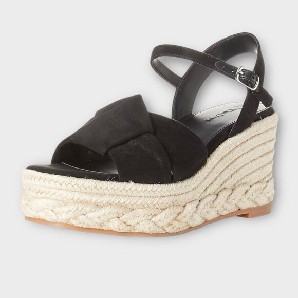 The Drop Women's Jeremy Espadrille Platform Ankle Strap Sandal Wedge Size 8.5 - Picture 2 of 5